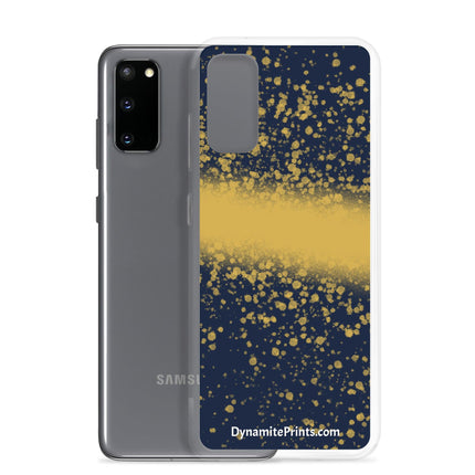 Navy & Gold Splatter Clear Case for Samsung® - Trump Tees