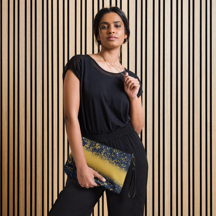 Navy & Gold Splatter Crossbody Bag - Trump Tees