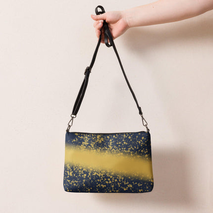 Navy & Gold Splatter Crossbody Bag - Trump Tees