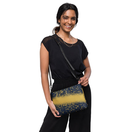 Navy & Gold Splatter Crossbody Bag - Trump Tees