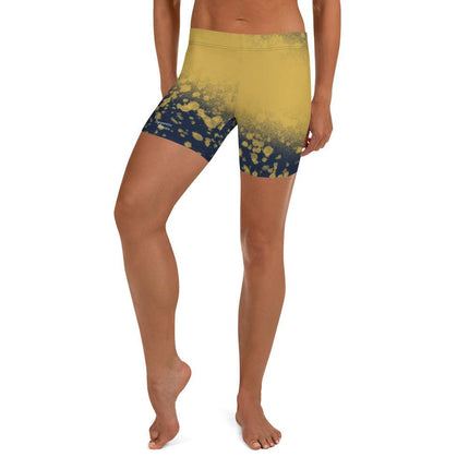 Navy & Gold Splatter Women's Shorts - Trump Tees