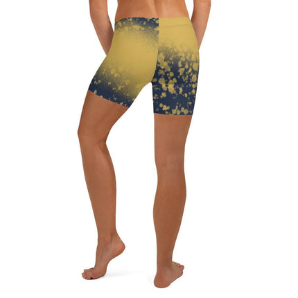 Navy & Gold Splatter Women's Shorts - Trump Tees