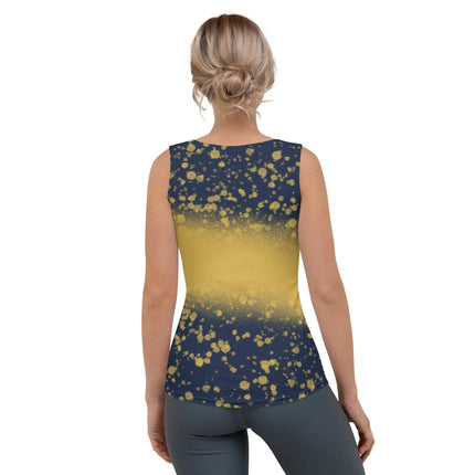 Navy & Gold Splatter Women's Tank Top - Trump Tees