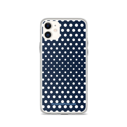 Navy & White Dots iPhone® Case - Trump Tees