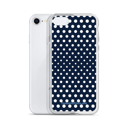 Navy & White Dots iPhone® Case - Trump Tees