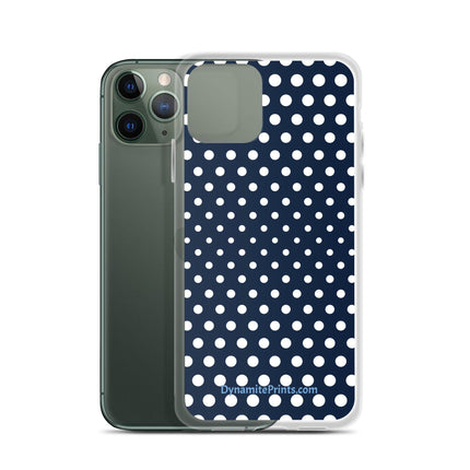 Navy & White Dots iPhone® Case - Trump Tees