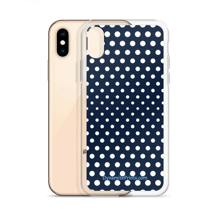 Navy & White Dots iPhone® Case - Trump Tees