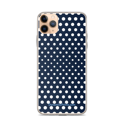 Navy & White Dots iPhone® Case - Trump Tees