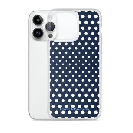 Navy & White Dots iPhone® Case - Trump Tees