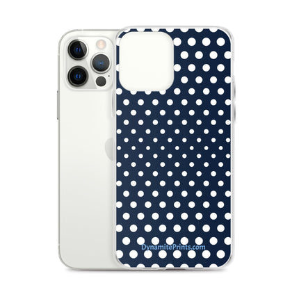 Navy & White Dots iPhone® Case - Trump Tees