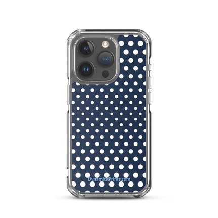 Navy & White Dots iPhone® Case - Trump Tees