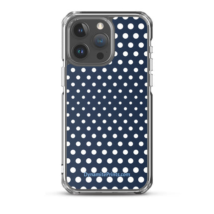 Navy & White Dots iPhone® Case - Trump Tees