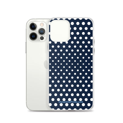 Navy & White Dots iPhone® Case - Trump Tees