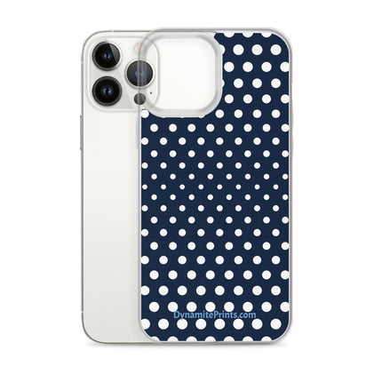 Navy & White Dots iPhone® Case - Trump Tees