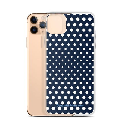 Navy & White Dots iPhone® Case - Trump Tees