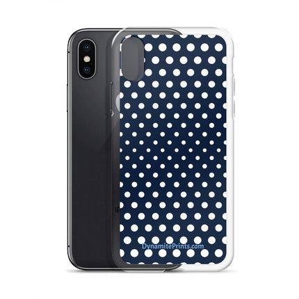 Navy & White Dots iPhone® Case - Trump Tees