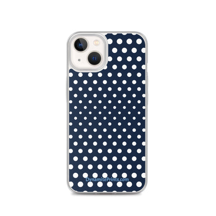 Navy & White Dots iPhone® Case - Trump Tees