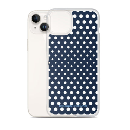 Navy & White Dots iPhone® Case - Trump Tees