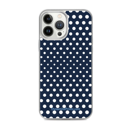 Navy & White Dots iPhone® Case - Trump Tees