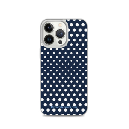 Navy & White Dots iPhone® Case - Trump Tees