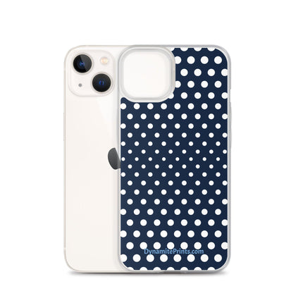 Navy & White Dots iPhone® Case - Trump Tees