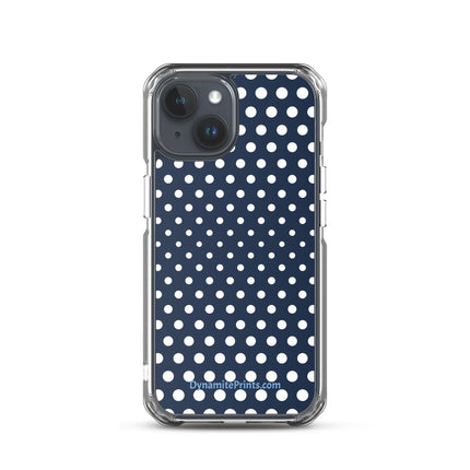 Navy & White Dots iPhone® Case - Trump Tees