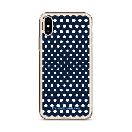 Navy & White Dots iPhone® Case - Trump Tees