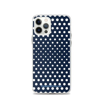 Navy & White Dots iPhone® Case - Trump Tees