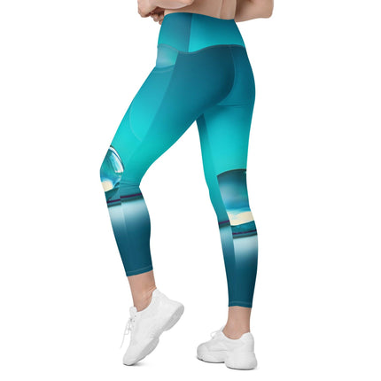 Ocean Leggings With Pockets - Trump Tees