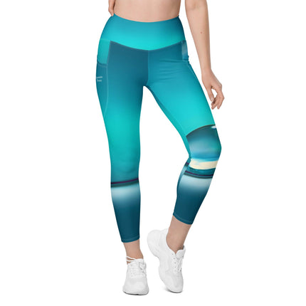 Ocean Leggings With Pockets - Trump Tees