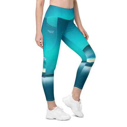 Ocean Leggings With Pockets - Trump Tees