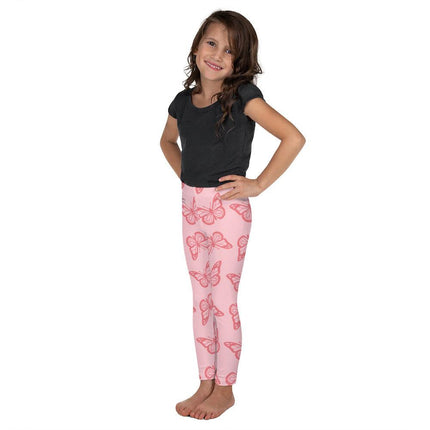 Pink Butterfly Kids Leggings - Trump Tees