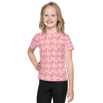 Pink Butterfly Kids Shirt - Trump Tees