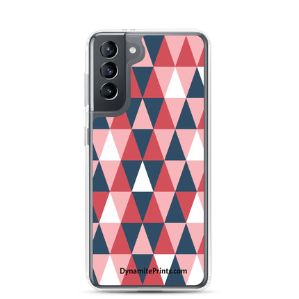 Pink Geometric Clear Case for Samsung® - Trump Tees