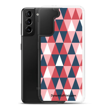 Pink Geometric Clear Case for Samsung® - Trump Tees