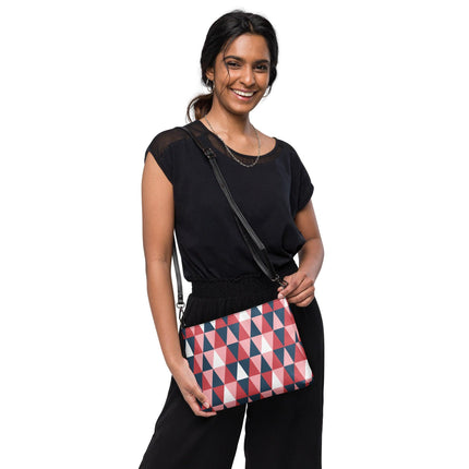 Pink Geometric Crossbody Bag - Trump Tees