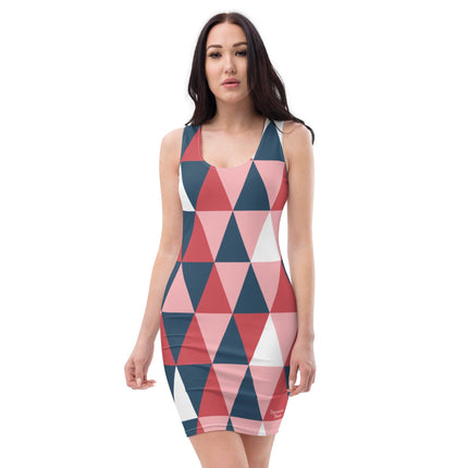 Pink Geometric Dress - Trump Tees