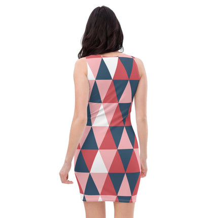 Pink Geometric Dress - Trump Tees