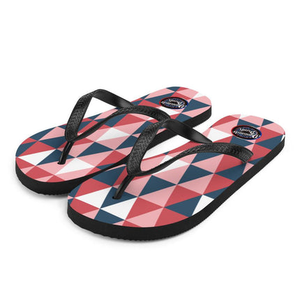 Pink Geometric Flip - Flops - Trump Tees