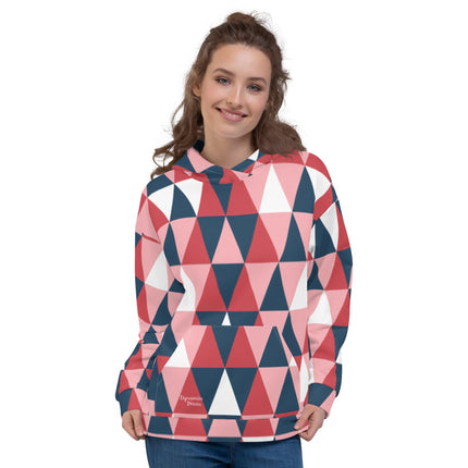 Pink Geometric Unisex Hoodie - Trump Tees