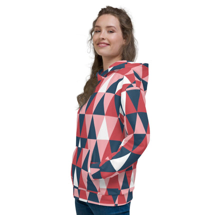 Pink Geometric Unisex Hoodie - Trump Tees