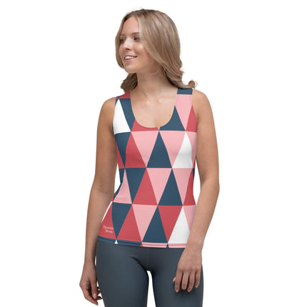 Pink Geometric Women's Tank Top - Trump Tees