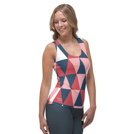 Pink Geometric Women's Tank Top - Trump Tees