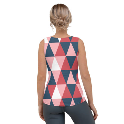 Pink Geometric Women's Tank Top - Trump Tees