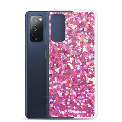 Pink Glitter Clear Case for Samsung® - Trump Tees