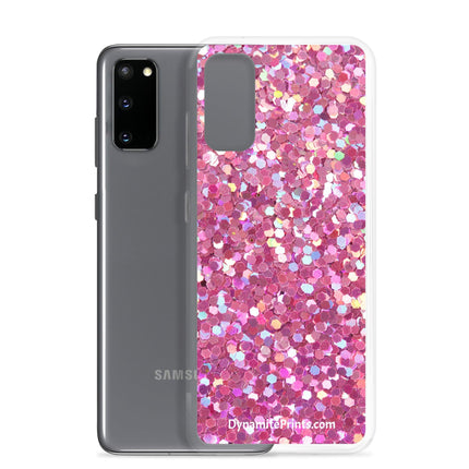 Pink Glitter Clear Case for Samsung® - Trump Tees