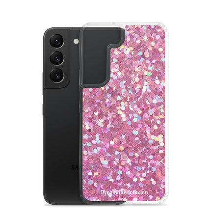 Pink Glitter Clear Case for Samsung® - Trump Tees