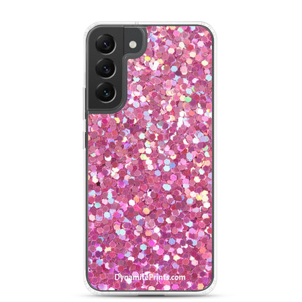 Pink Glitter Clear Case for Samsung® - Trump Tees