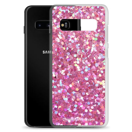 Pink Glitter Clear Case for Samsung® - Trump Tees