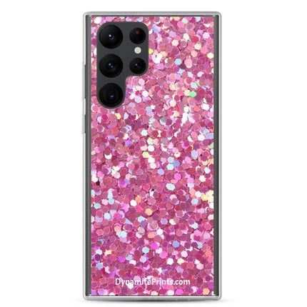 Pink Glitter Clear Case for Samsung® - Trump Tees